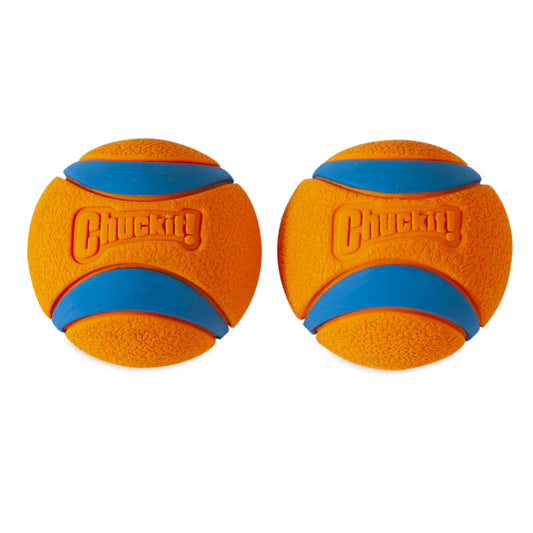Ultra Ball Rubber Fetch Dog Toy, Small for Dogs up to 20 Lb, Pack of 2, Multcolor