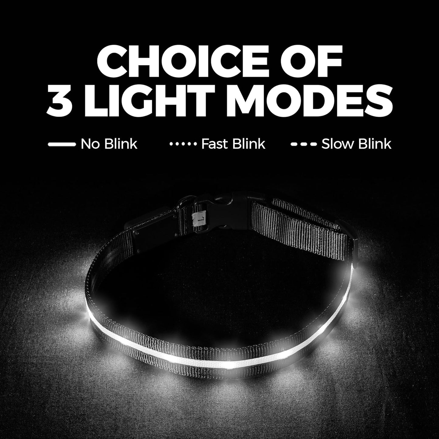 Glow-in-the-Dark Pup Bling - The Original Disco Collar for Dogs - Rechargeable, Waterproof, and Visible from Outer Space - Perfect for Posh Poodles and Chunky Chihuahuas!