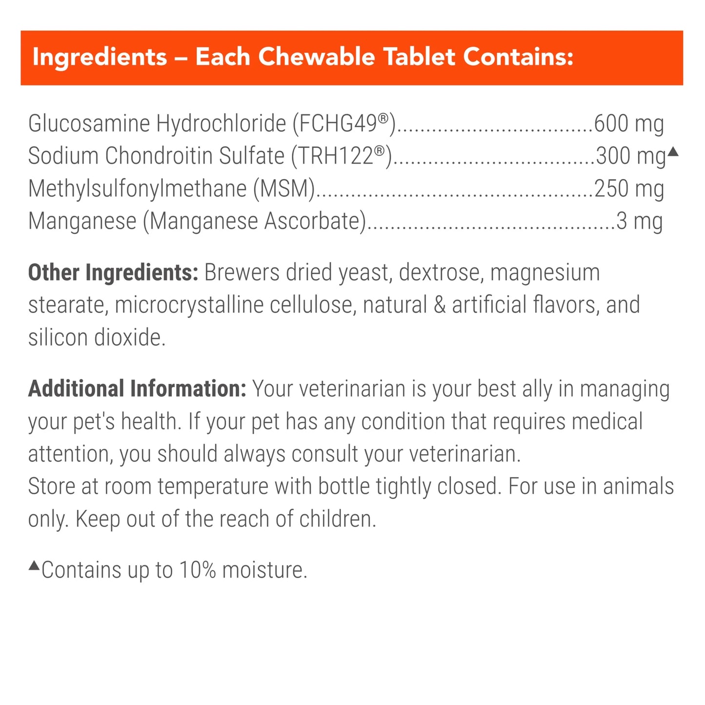 Nutramax Cosequin for Dogs Joint Health Supplement, Chewable Tablets, 60 Count