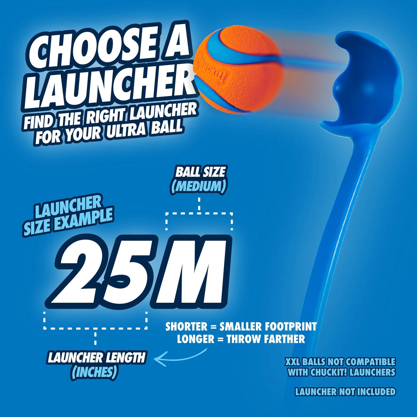Ultra Ball Durable Rubber Fetch Dog Toy, Medium 2.5" for Medium Dogs, Pack of 2, Orange