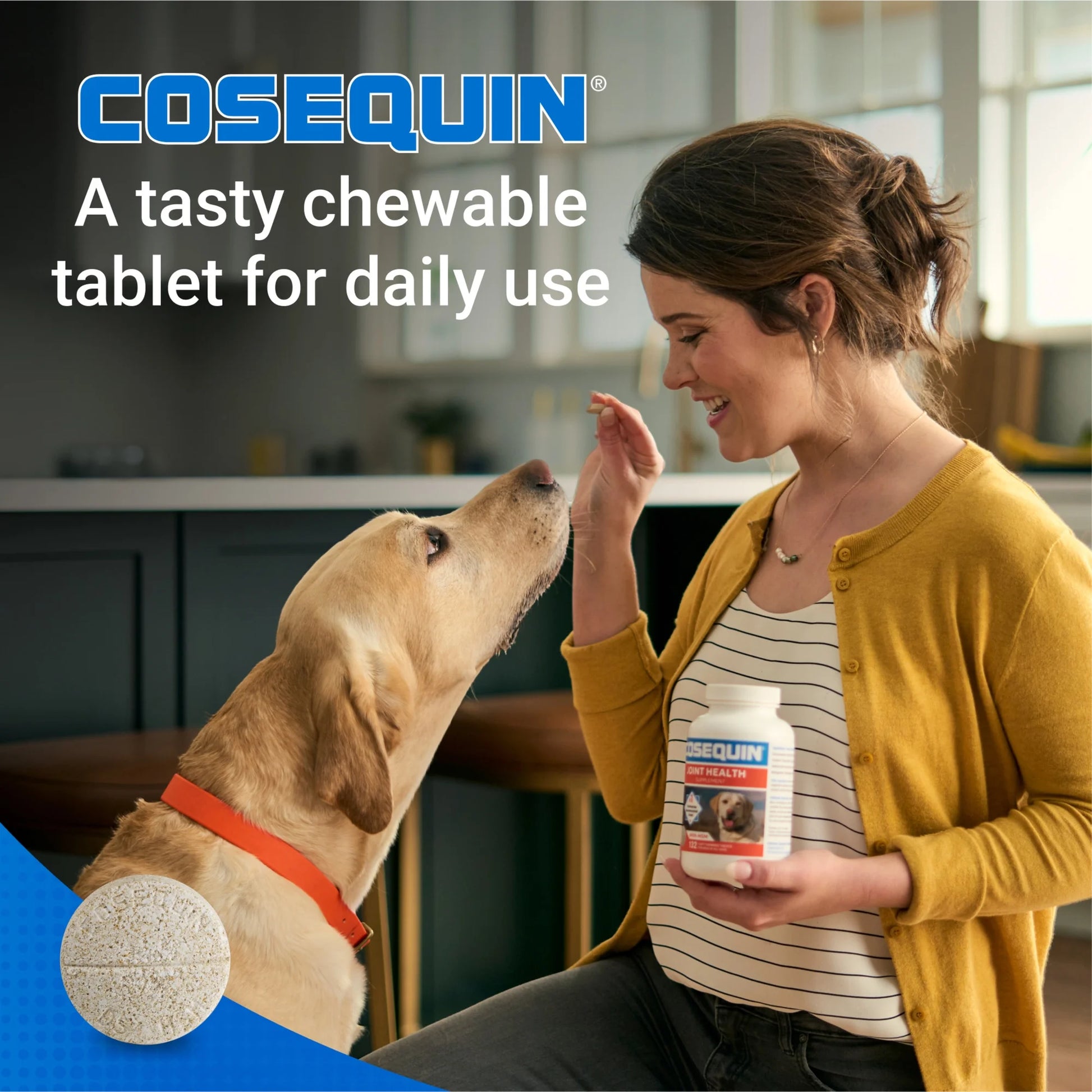 Nutramax Cosequin for Dogs Joint Health Supplement, Chewable Tablets, 60 Count
