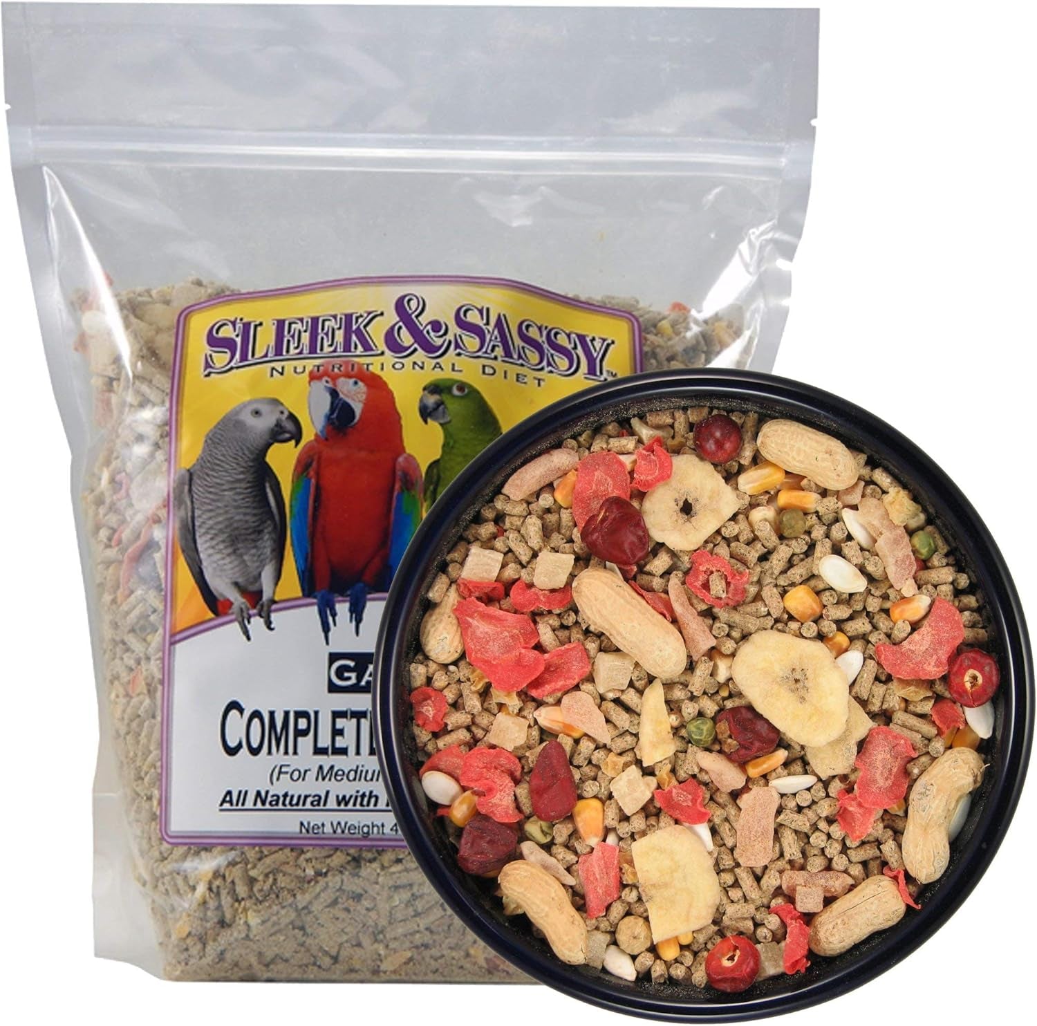Sassy Snacks for Sassy Beaks: Parrot Chow for Feathered Divas (4 lbs of Fabulousness)