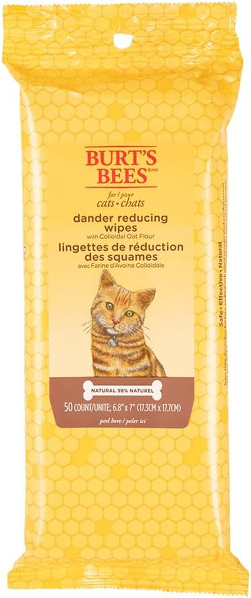 Feline Fluff-Off Wipes: The Purr-fect Solution for Sneezes and Itchy Whiskers - 50 Count of Cat Dander Vanishers!