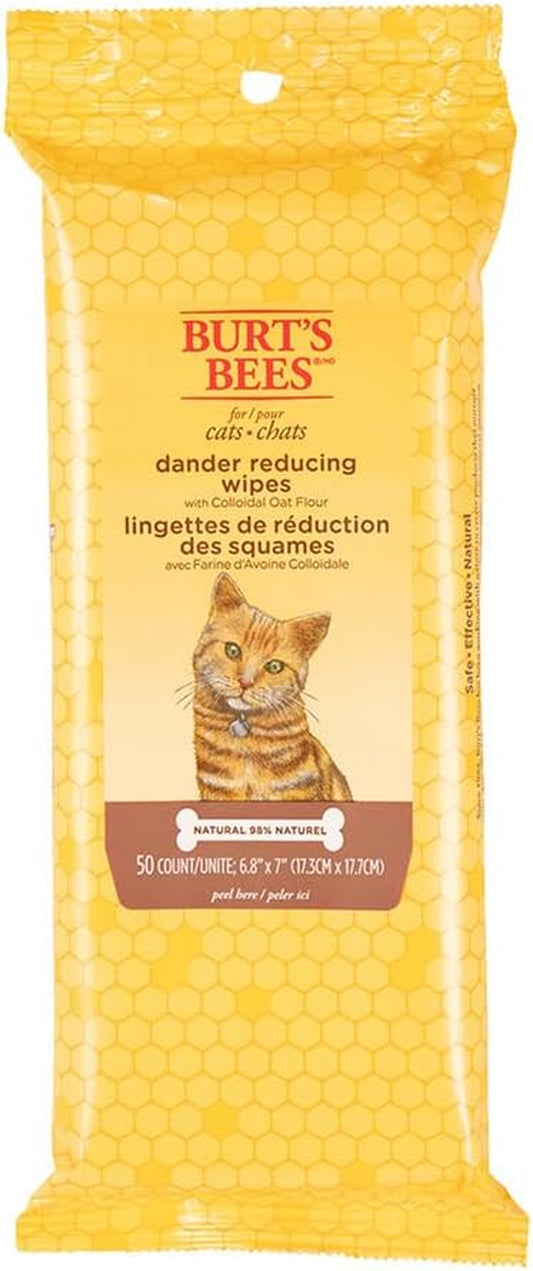 Feline Fluff-Off Wipes: The Purr-fect Solution for Sneezes and Itchy Whiskers - 50 Count of Cat Dander Vanishers!