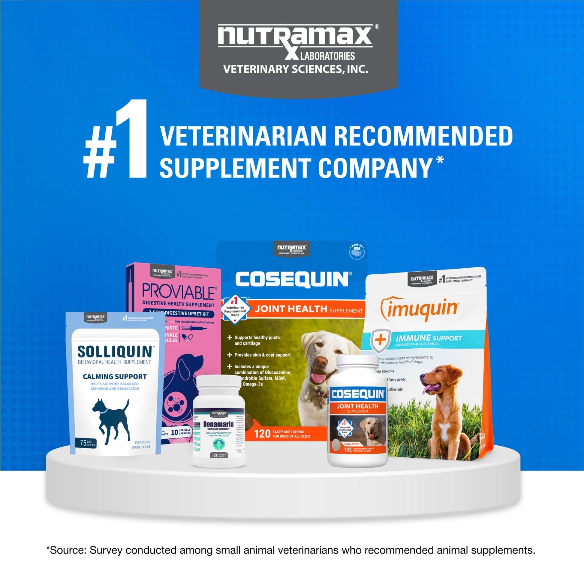 Nutramax Cosequin for Dogs Joint Health Supplement, Chewable Tablets, 60 Count