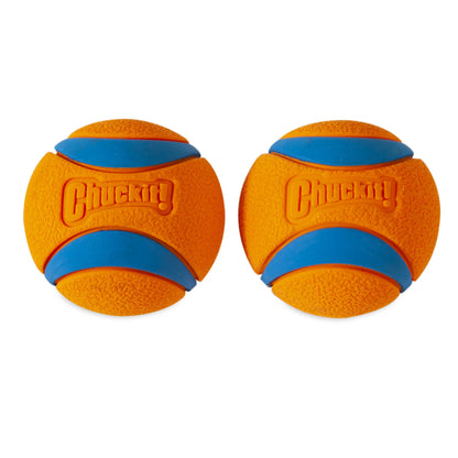 Ultra Ball Rubber Fetch Dog Toy, Small for Dogs up to 20 Lb, Pack of 2, Multcolor