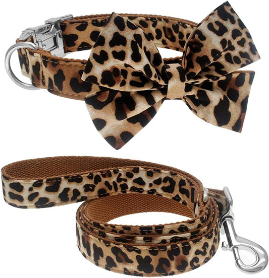 Leopard Print Bowtie Collar: Because Your Dog Deserves to Strut Like a Furry Fashion Icon!