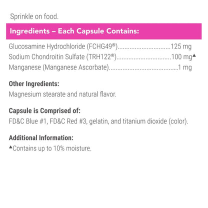Nutramax Cosequin for Cats Joint Health Supplement, Contains Glucosamine for Cats, plus Chondroitin, and Omega-3S, Supports Joint and Skin and Coat Health, for All Sizes, 80 Sprinkle Capsules