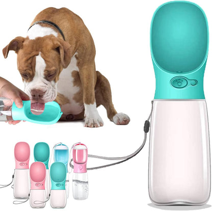 Thirsty Pooch's Portable Puddle Party: 12oz Woof Water Bottle & Bowl Combo - No BPA, Just Bark-tastic Hydration!