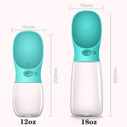 Thirsty Pooch's Portable Puddle Party: 12oz Woof Water Bottle & Bowl Combo - No BPA, Just Bark-tastic Hydration!